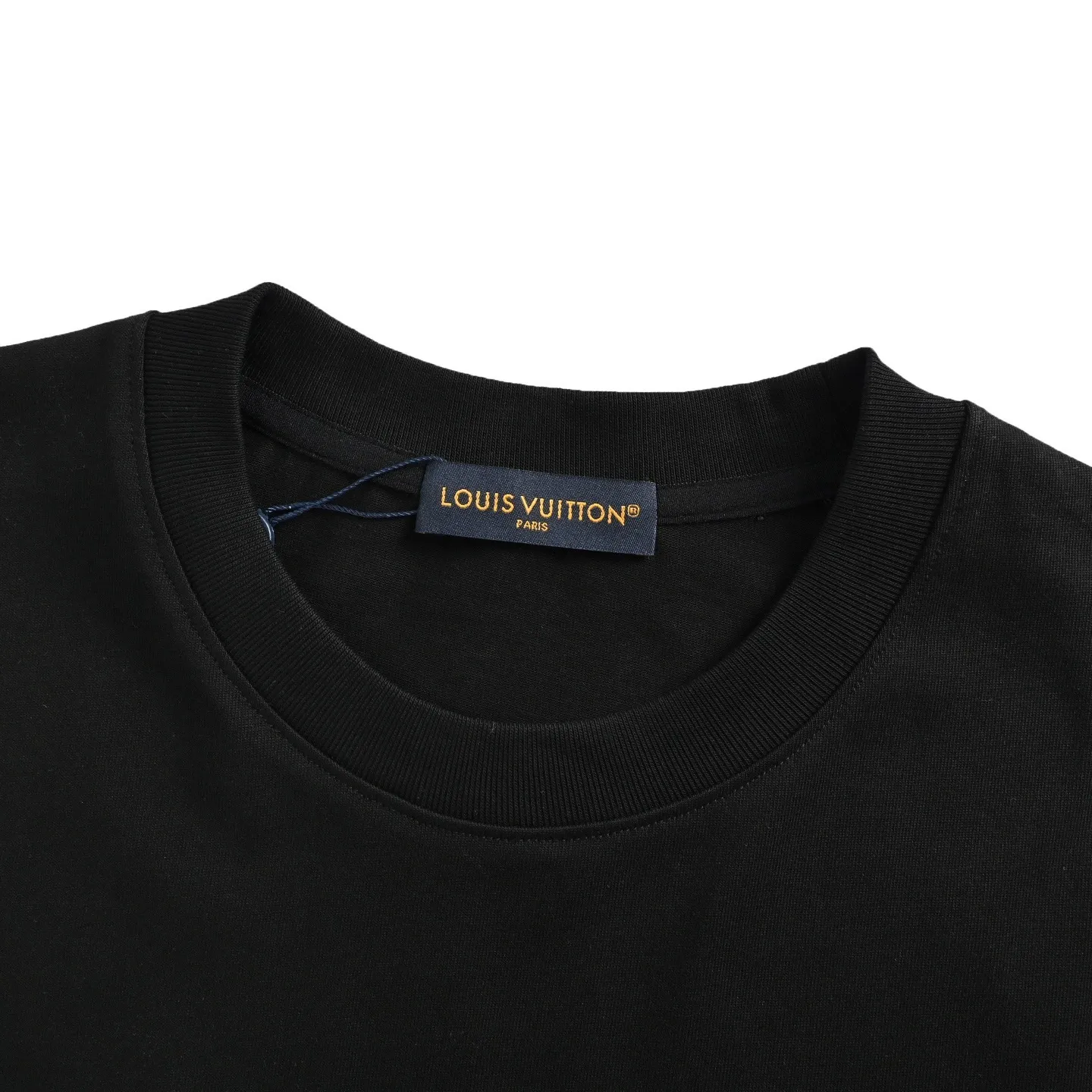 Louis Vuitton/Louis Vuitton 25ss chest letter printed presbyopia leather short sleeves